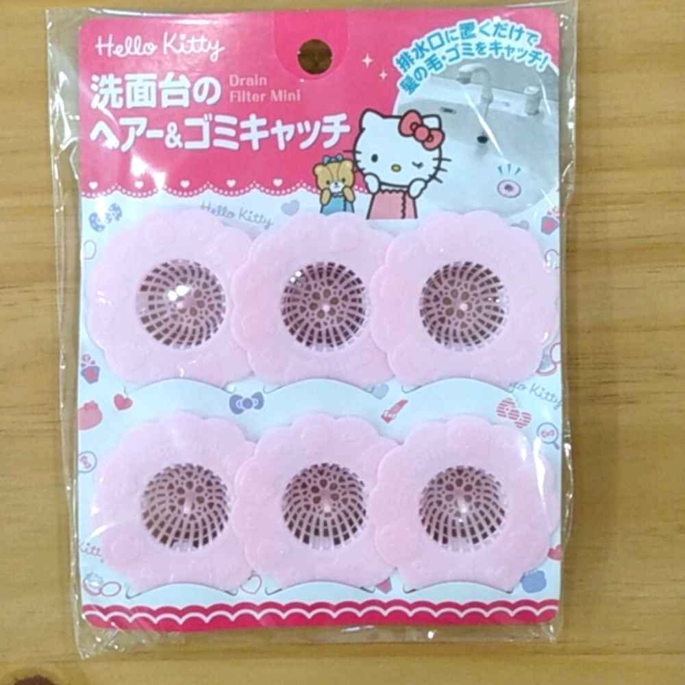 New Sanrio Hello Kitty Mini Drain Filter Filters Pack of 6